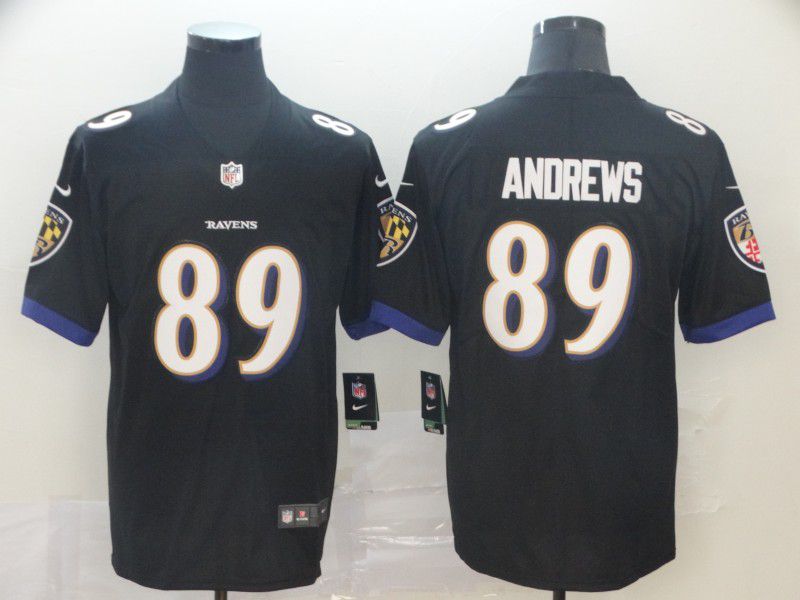 Men Baltimore Ravens #89 Andrews Black Nike Vapor Untouchable Limited Player NFL Jerseys